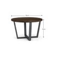 Brooklyn Dining Table - 4 Seater - 120cm - Round - Dark Oak