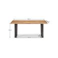 Brooklyn Dining Table - 6 Seater - 180cm - Oak