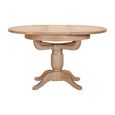 Wilmont Round Extending Dining Table - 2-4 Seater - Pedestal Base - 100cm-135cm - Oak