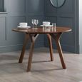 Huxley Dining Table - 4 Seater - 120cm - Round - Walnut