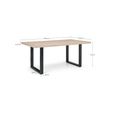 Berwick Dining Table - 6 Seater - 180cm - Oak Effect