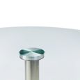 Blanco Dining Table - 2 Seater - 100cm - Round - Glass and Chrome
