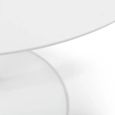Blanco Dining Table - 2 Seater - 100cm - Round - White