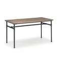 Carnegie Dining Table - 4 Seater - 140cm - Elm Wood - Industrial