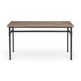 Carnegie Dining Table - 4 Seater - 140cm - Elm Wood - Industrial