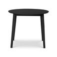 Coast Drop Leaf Dining Table - 2-4 Seater - 90cm - Round - Black Wooden