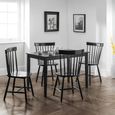 Hudson Dining Table - 4 Seater - 114cm - Black
