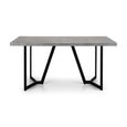 Miller Dining Table - 6 Seater - 160cm - Concrete Effect