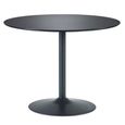 Nero Dining Table - 2 Seater - 100cm - Round - Black