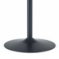 Nero Dining Table - 2 Seater - 100cm - Round - Black