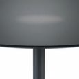 Nero Dining Table - 2 Seater - 80cm - Round - Black