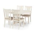 Stamford Extending Dining Table - 2-4 Seater - 100cm-138cm - Oval - Ivory