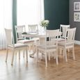 Stamford Extending Dining Table - 2-4 Seater - 100cm-138cm - Oval - Ivory