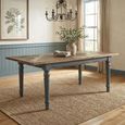 Bishop Extending Dining Table - 4-6 Seater - 140cm-180cm - Grey Painted