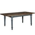 Bishop Extending Dining Table - 4-6 Seater - 140cm-180cm - Grey Painted