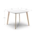 Casa Dining Table - 90cm - 2 Seater - Square - White