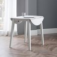 Coast Drop Leaf Dining Table - 2-4 Seater - 55cm - Round - Grey