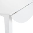 Coast Drop Leaf Dining Table - 2-4 Seater - 55cm? Round - White