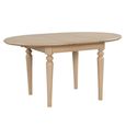 Cromwell Round Extending Dining Table - 4-6 Seater - 110cm-150cm - Oak