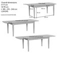 Cromwell Extending Dining Table - 6-10 Seater - 185cm-245cm - Oak