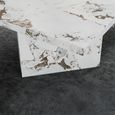 Viola 8 Seater White Marble Dining Table - 200cm