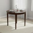 Hanover Half Moon Extending Dining Table - 2 Seater - 45cm-90cm - Dark Oak