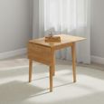 Hanover Drop Leaf Dining Table - 2-4 Seater - 65cm-120cm - Light Oak