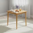 Hanover Square Dining Table - 2 Seater - 75cm - Light Oak