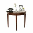 Hanover Half Moon Extending Dining Table - 2 Seater - 45cm-90cm - Dark Oak