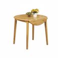 Hanover Round Drop Leaf Dining Table - 2 Seater - 61cm-91cm - Light Oak