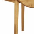 Hanover Round Drop Leaf Dining Table - 2 Seater - 61cm-91cm - Light Oak
