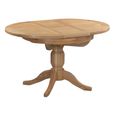 Appleby Round Pedestal Extending Dining Table - 2-4 Seater - 100cm-140cm - Oak
