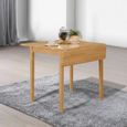 Cologne Square Drop Leaf Dining Table - 2 Seater - 76cm-97cm - Light Oak