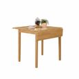 Cologne Square Drop Leaf Dining Table - 2 Seater - 76cm-97cm - Light Oak