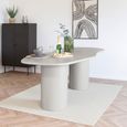 Maranola Dining Table - Double Pedestal - 8 Seater - 200cm - Concrete