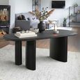 Tirano Dining Table - Pedestal - 8 Seater - 220cm - Black