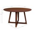 Hellerup Dining Table - Round - Pedestal - 4 Seater - 137cm - Walnut