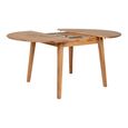 Metz Dining Table - Round - Extending - 4-6 Seater - 118cm-158cm - Oak