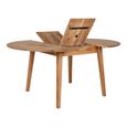 Metz Dining Table - Round - Extending - 4-6 Seater - 118cm-158cm - Oak