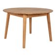 Metz Dining Table - Round - Extending - 4-6 Seater - 118cm-158cm - Oak