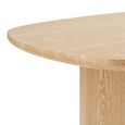 Serra Dining Table - Oval - Double Pedestal - 8 Seater - 210cm - Natural Wood