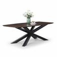 Nevada Dining Table - 8 Seater - 220cm - Parquet Style Wood