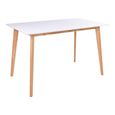 Vojens Dining Table - 4 Seater - 120cm - White