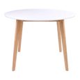 Vojens Round Dining Table - 4 Seater - 105cm - White