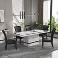 Rome 6 Seater Beige Marble Dining Table - Sizes Available