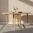 Moreno Drop Leaf Dining Table - 6 Seater - 150cm - Oak