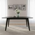 Carrington Extending Dining Table - 4-6 Seater - 140cm-180cm - Black Oak