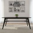 Carrington Dining Table - 6 Seater - 180cm - Black Oak