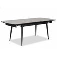 Cassino Extending Dining Table - 6-8 Seater - 160cm-200cm - Grey Glass