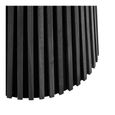 Osaka Round Dining Table - 4 Seater - 120cm - Slatted Base - Black Oak